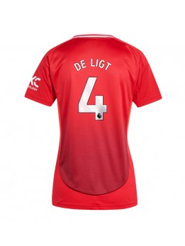 Manchester United Matthijs de Ligt #4 Heimtrikot für Frauen 2024-25 Kurzarm